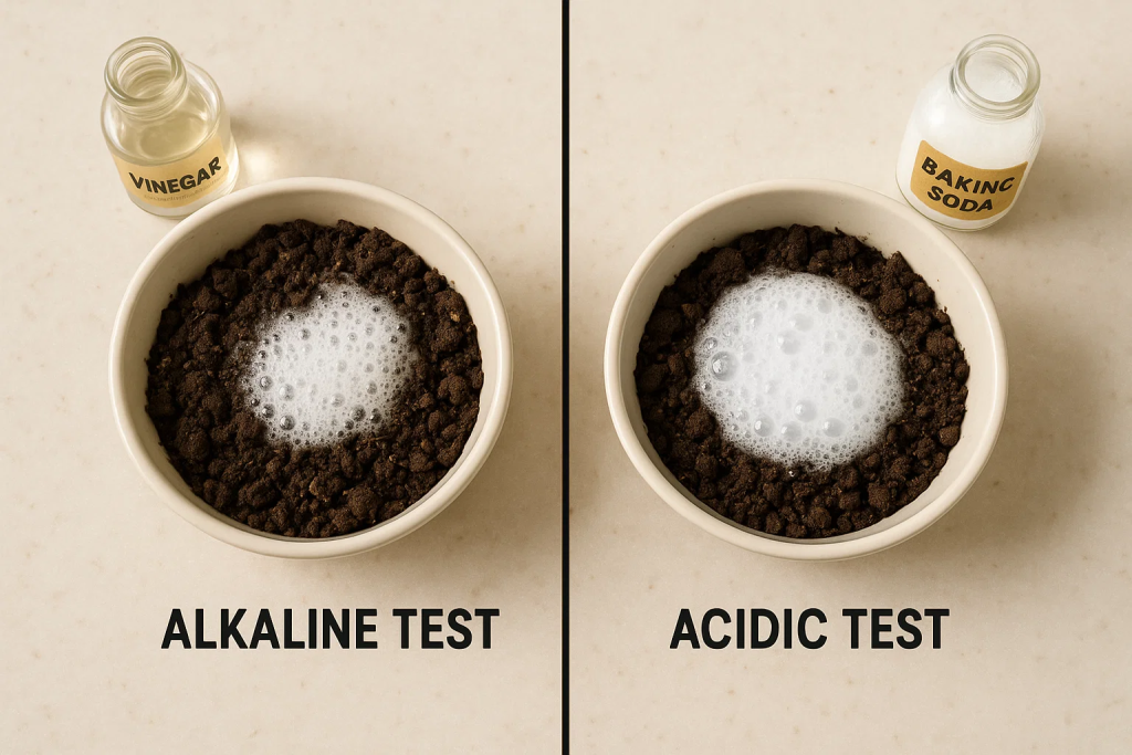 Soil pH Test with Vinegar & Baking Soda